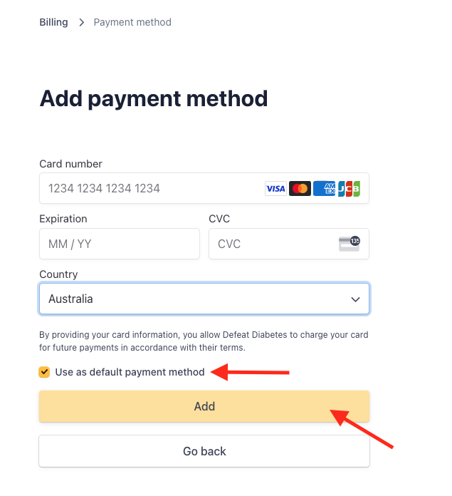 How to change your credit card details Knowledge Base
